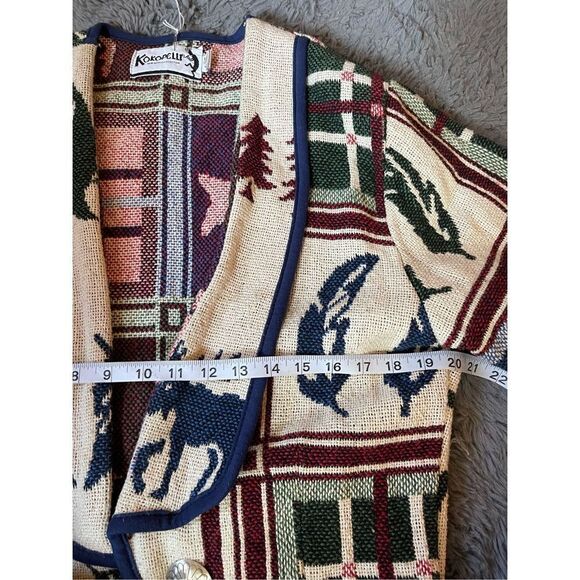 NWOT Kokopelli‎ Jacket Western Boho Tapestry Aztec Woven size xsmall - Picture 8 of 11